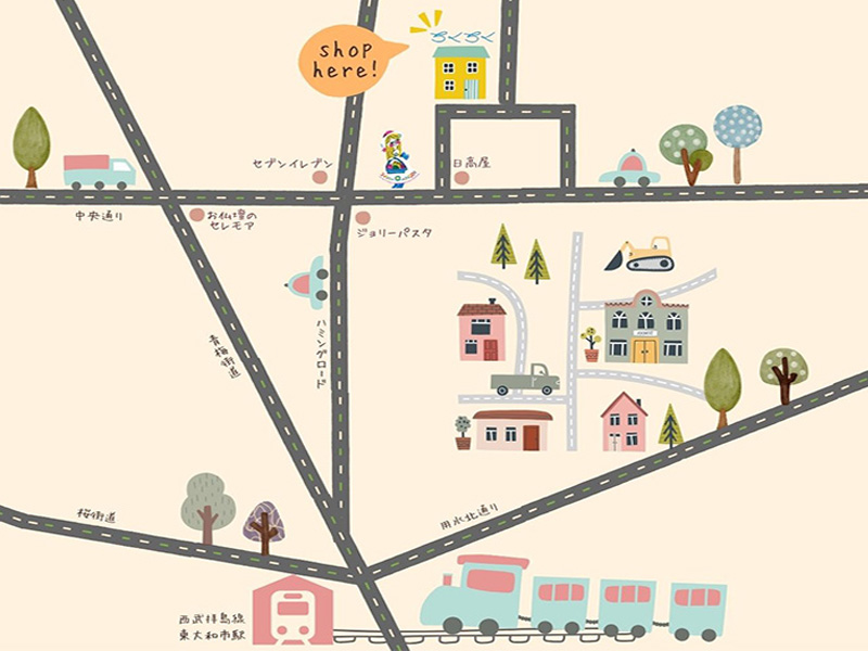 お店へのルートマップ